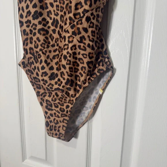Summersalt Women's Size 4 Leopard Print One Piece Swimsuit Adjustable Straps - Picture 3 of 8